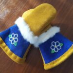 Brandie Fong, leatherwork, mittens, moccasins, sewing, ribbon skirts, beadwork