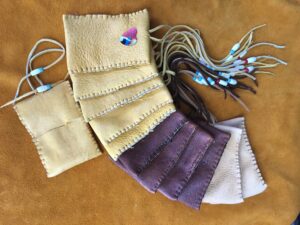 Michelle Goulet, Jewellery, beadwork, leatherwork, quilting, ribbon skirts, Indigenous Artist, First Nations, Indigenous Arts Collective of Canada, Pass The Feather