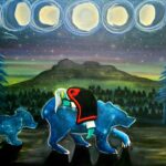 Lindsay Myers, painting, painter, Indigenous Artist, First Nations, Indigenous Arts Collective of Canada, Pass The Feather