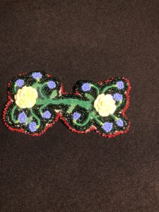 Liberty-Ann, Bead work, artwork, sewing, moccasins, Indigenous Artist, First Nations, Indigenous Arts Collective of Canada, Pass The Feather