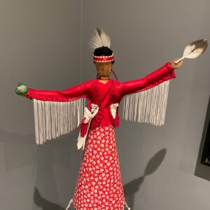 Nancy Potvin, leatherwork, sewing, Indigenous Artist, First Nations, Indigenous Arts Collective of Canada, Pass The Feather