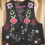 Joanne Charette, Fibre art, Embroidery, kitchenware, Indigenous Artist, First Nations, Indigenous Arts Collective of Canada, Pass The Feather