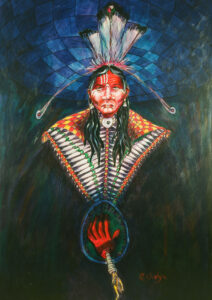 Don Chase, Paintings, Acrylic, paper, sculpture, multimedia, Indigenous Artist, First Nations, Indigenous Arts Collective of Canada, Pass The Feather