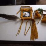 Beth Queau, crafts, beadwork, feathers, medicine bags, jewelry, pop sockets, keychains, purses, Indigenous Artist, First Nations, Indigenous Arts Collective of Canada, Pass The Feather