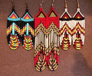 Danielle Poitras, jewelry, beadwork, Indigenous Artist, First Nations, Indigenous Arts Collective of Canada, Pass The Feather