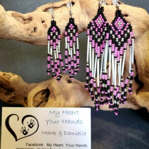 Danielle Poitras, jewelry, beadwork, Indigenous Artist, First Nations, Indigenous Arts Collective of Canada, Pass The Feather