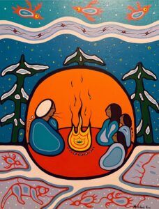 Autumn Smith, painting, painter, visual art, Indigenous Artist, First Nations, Indigenous Arts Collective of Canada, Pass The Feather