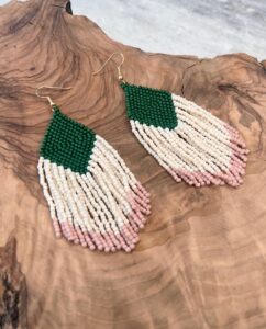 Ashley Bensoussan, beadwork, jewelry, Indigenous Artist, First Nations, Indigenous Arts Collective of Canada, Pass The Feather