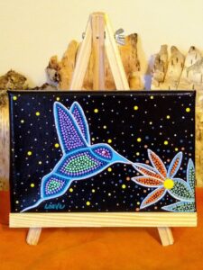 Elise Campeau, Louve Art, crafts, craft maker, jewelry maker, jewelry, painting, painter, visual arts, Indigenous Artist, First Nations, Indigenous Arts Collective of Canada, Pass The Feather