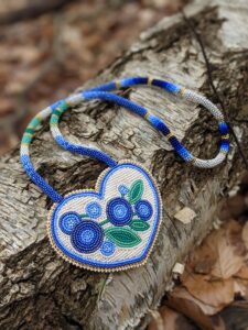 Kaija Heitland, beadwork, quillwork, moccasins, fabric design, classes, beadwork kits, teaching, traditional skills sharing, workshop facilitator, Indigenous Artist, First Nations, Indigenous Arts Collective of Canada, Pass The Feather