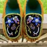 94E5BBB3-02CF-4E5B-842A-431C441EE442 Karennotakies Barnes, Beadwork, moccasins, leatherwork, jewelry, Indigenous Artist, First Nations, Indigenous Arts Collective of Canada, Pass The Feather