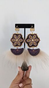 Julie Grenier, Beadwork, earrings, apparel, leatherwork, moccasins, sealskin, mitts, jewelry, Indigenous Artist, First Nations, Indigenous Arts Collective of Canada, Pass The Feather
