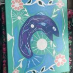 Hannah LaForme Indigenous Fish Art Painting