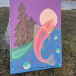 Hannah LaForme Indigenous Fish Nature Painting