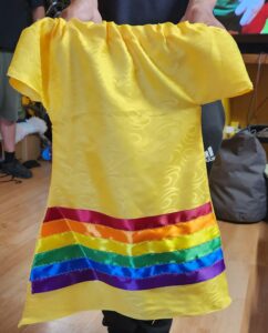 Dale Goulet Yellow Rainbow Ribbon Tshirt