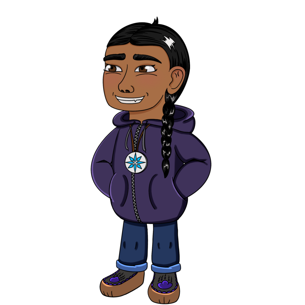 Wennekerakon Tiewishaw-Poirier -Cartoon Indigenous Character