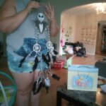 Sabrina Ettagiak Spider Lady with Jack Skeleton Dreamcatcher