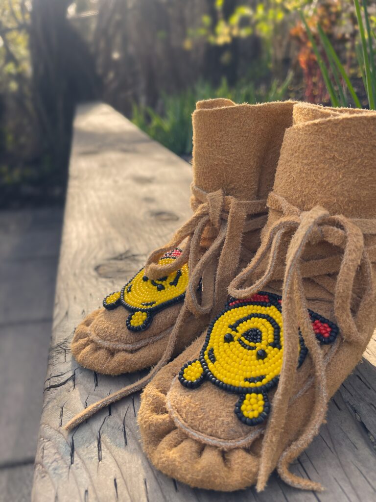 Desiree Sinicrope -Beaded Pooh Bear Moccasins