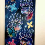 Stephanie Caribou Butterfly Bear Paw Painting