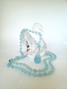 John Standingready Bead Necklace with Swan