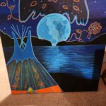 Carey Sinclair Eagle Moon Painting