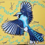 Cathie Jamieson- Indigenous Blue Jay Painting