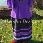 Darlene Maracle Purple Ribbon Skirt Apparel