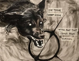 Helena Granger- Dog Series - Black Dog Survival