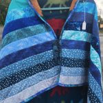 Caroline Boots blue ribbon coat